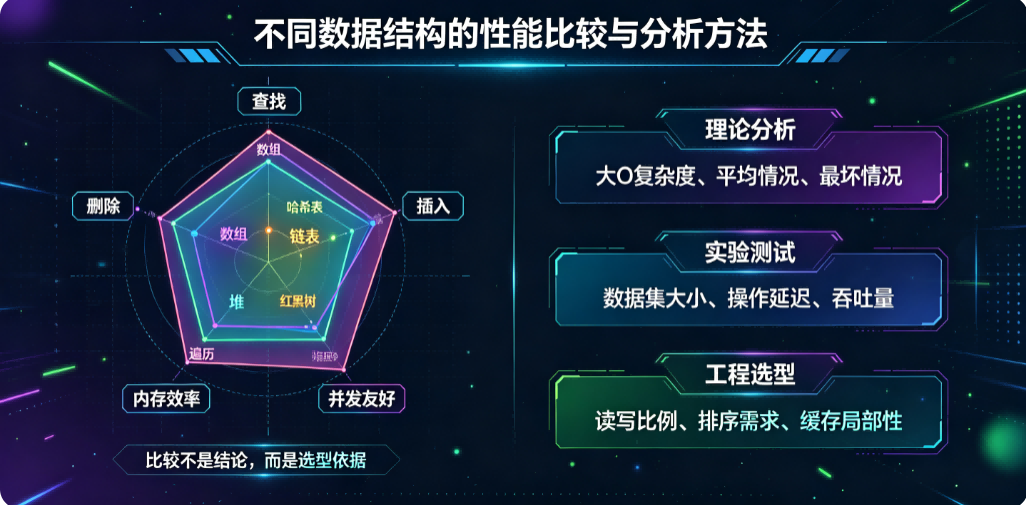 不同数据结构的性能比较与分析方法