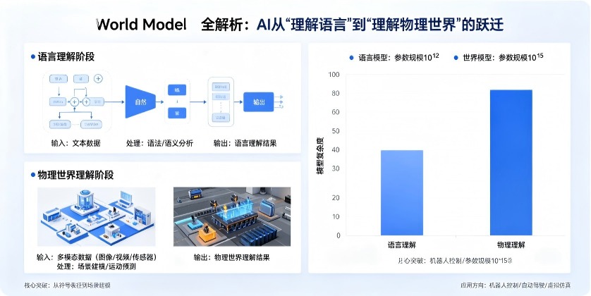 世界模型（World Model）全解析：AI从"理解语言"到"理解物理世界"的跃迁