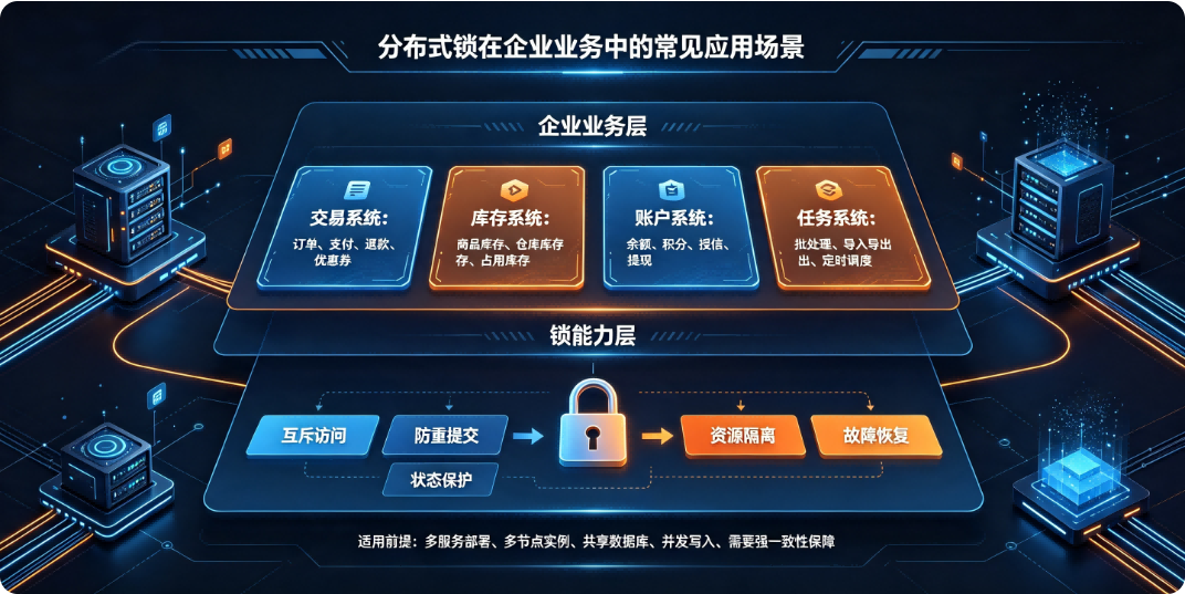 分布式锁在企业业务中的常见应用场景