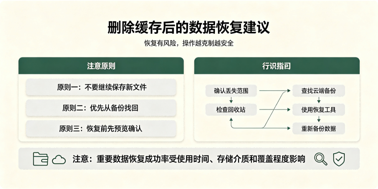 删除缓存后恢复重要数据的建议指引