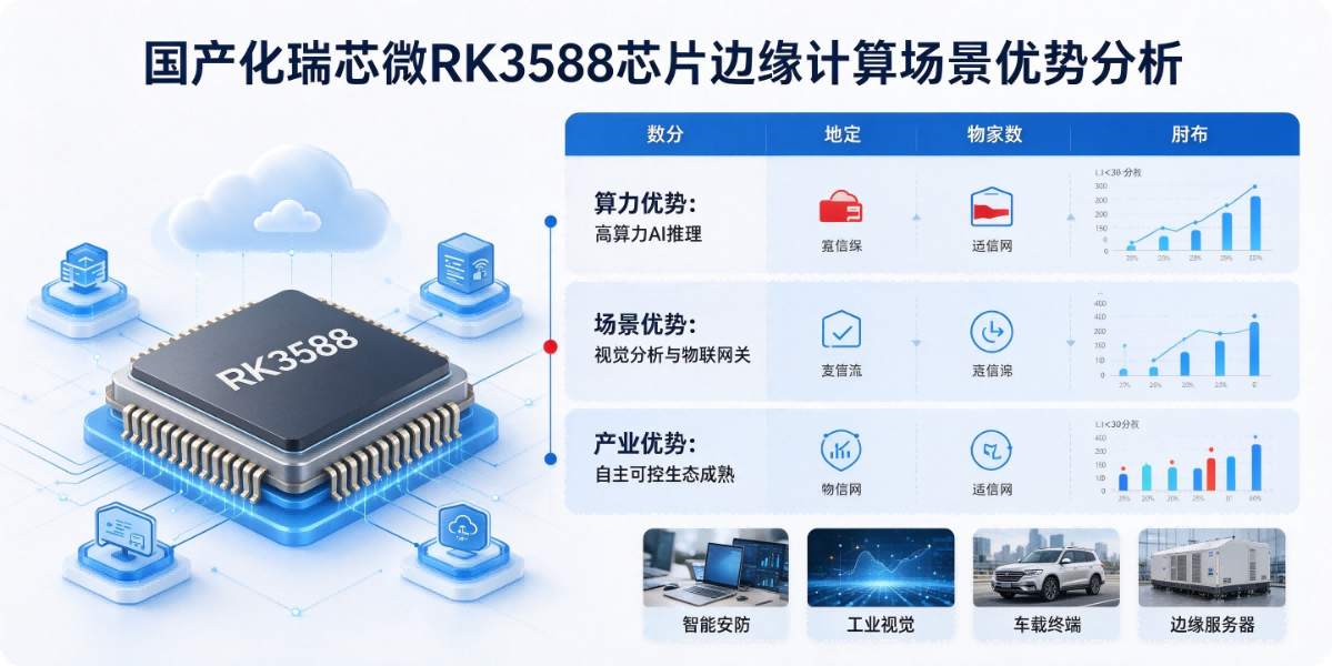 国产化瑞芯微RK3588芯片边缘计算场景优势分析
