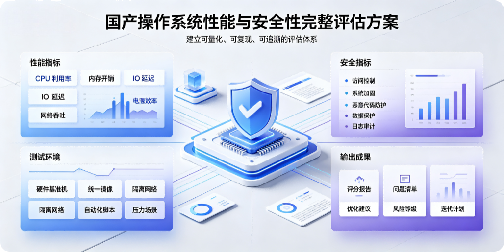 国产操作系统性能与安全性完整评估方案