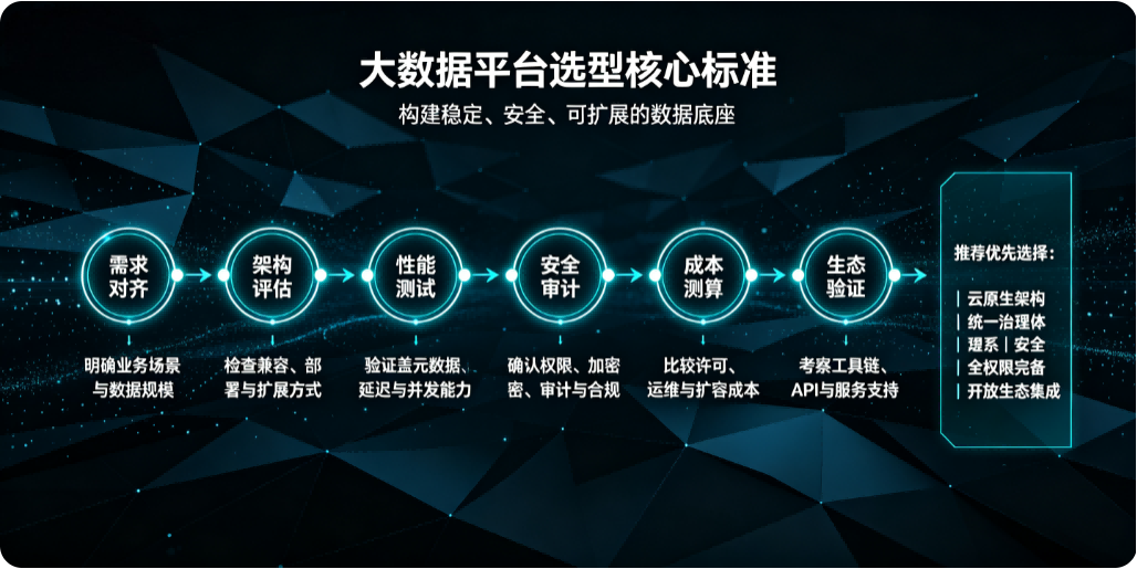 大数据平台选型核心标准