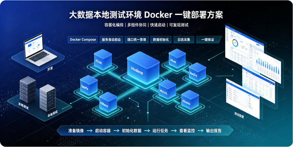 大数据本地测试环境 Docker 一键部署方案