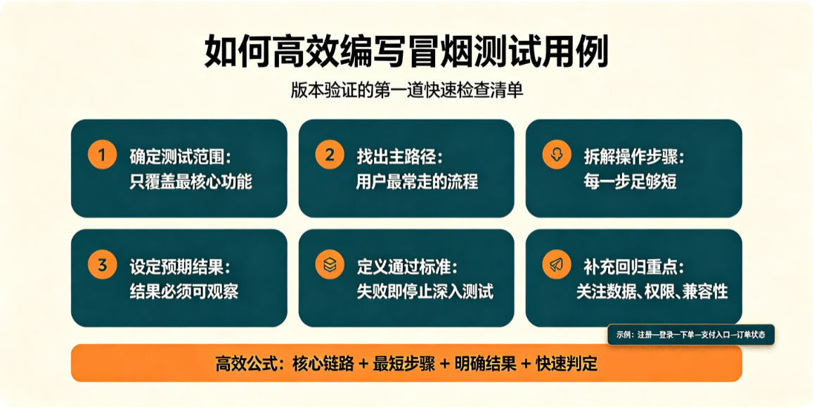 如何高效编写冒烟测试用例