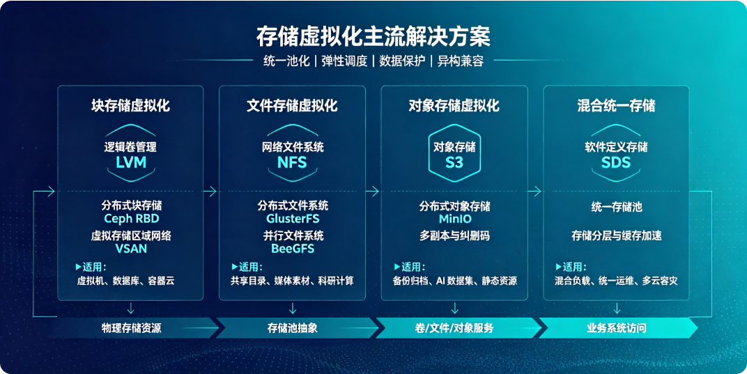存储虚拟化主流解决方案