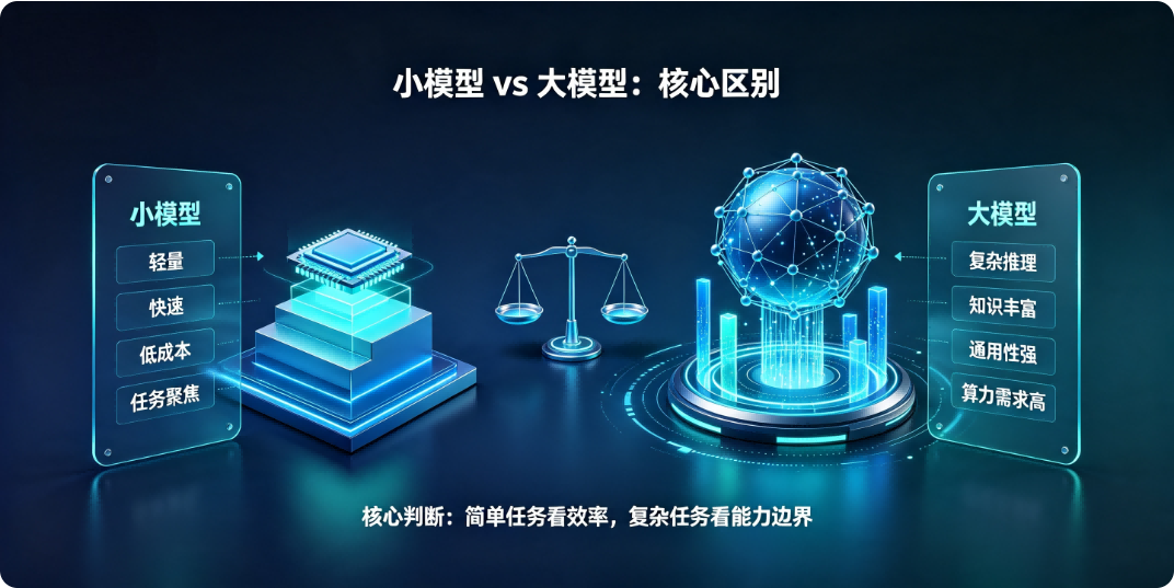 小模型 vs 大模型 核心区别