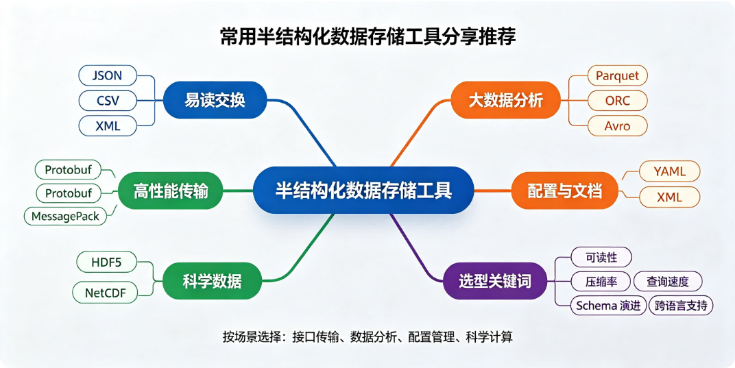 常用半结构化数据存储工具分享推荐