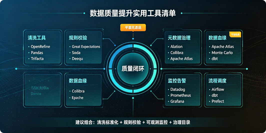 数据质量提升实用工具清单
