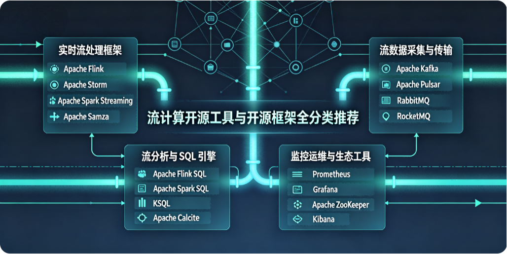流计算开源工具与开源框架全分类推荐