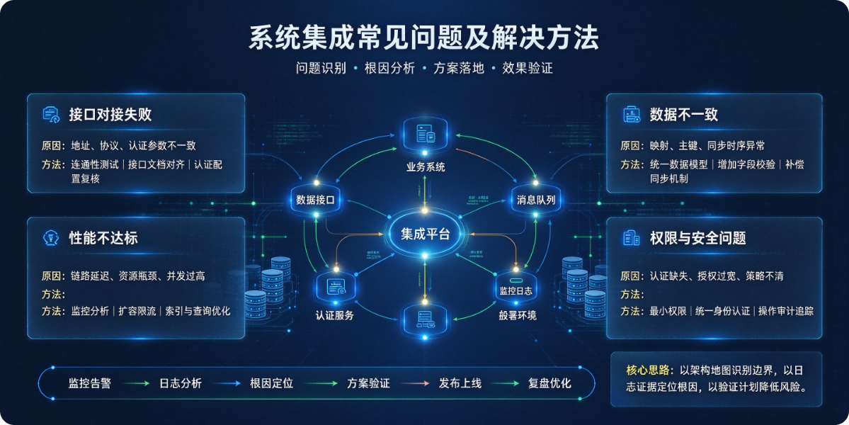 系统集成常见问题及解决方法