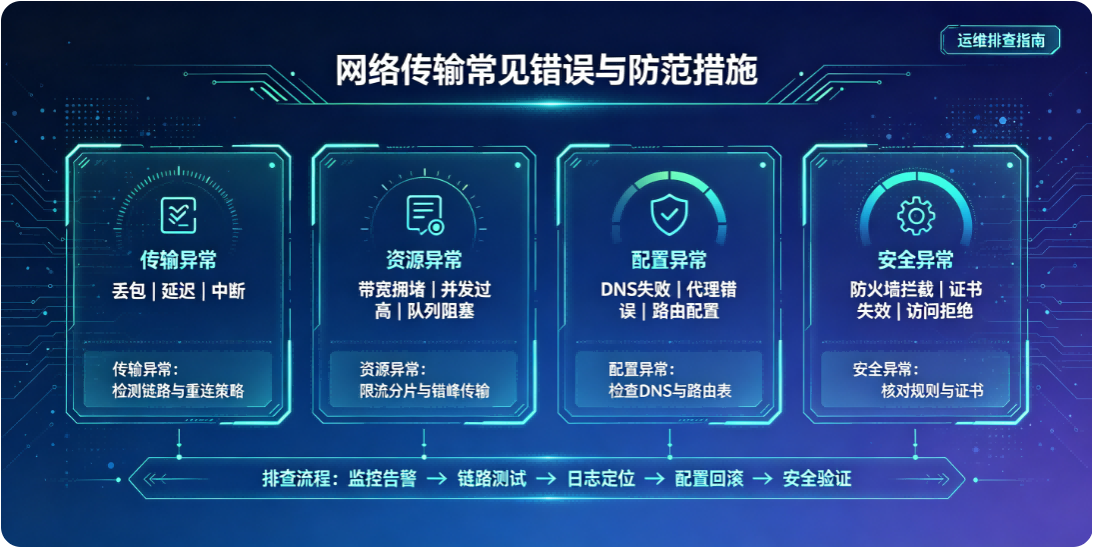 网络传输常见错误与防范措施
