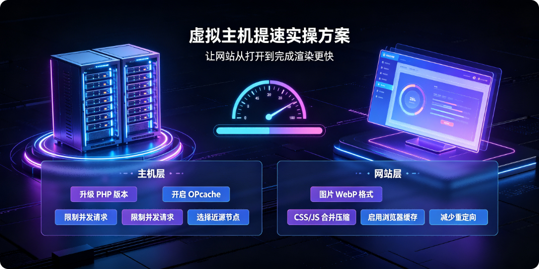 虚拟主机提升网站加载速度实操方案