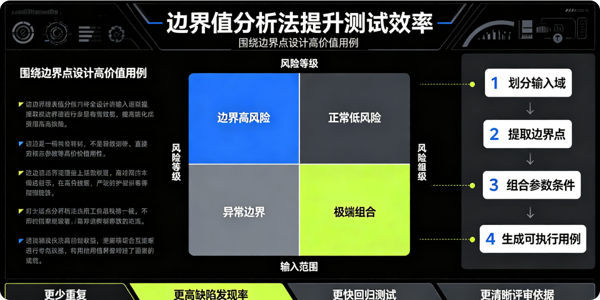 边界值分析法在测试用例设计中如何提升效率