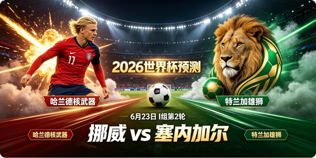 AI预测2026世界杯—6月23日I组第2轮挪威 vs 塞内加尔—01.png