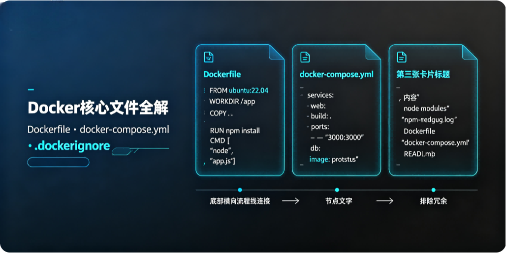 Docker 核心文件全解：Dockerfile、docker-compose.yml、.dockerignore