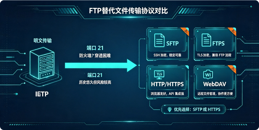 FTP 替代文件传输协议对比