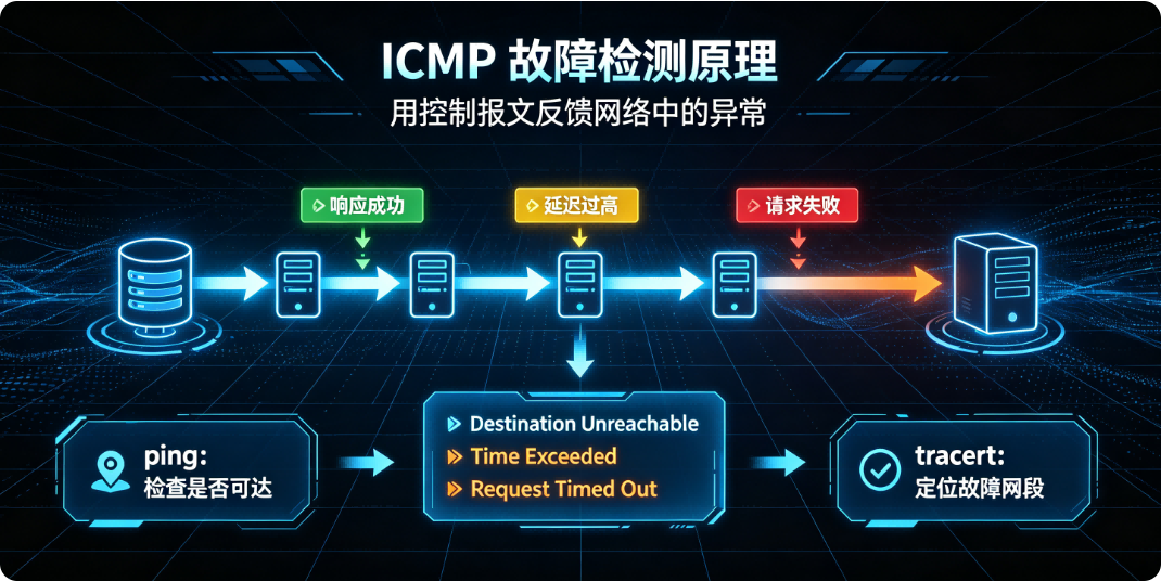 ICMP 协议如何帮助检测网络故障