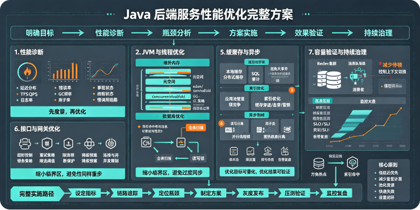 Java 后端服务性能优化完整方案