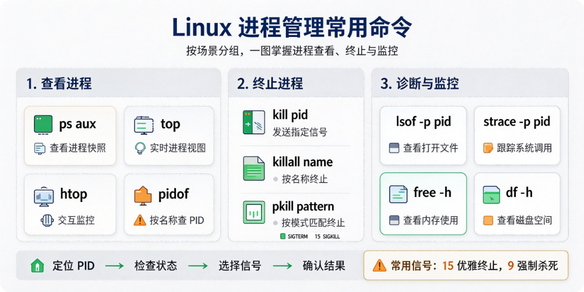 Linux 进程管理常用命令
