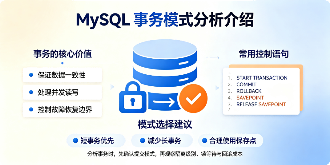 MySQL 事务模式分析介绍