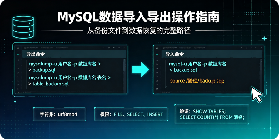MySQL 数据导入导出操作指南