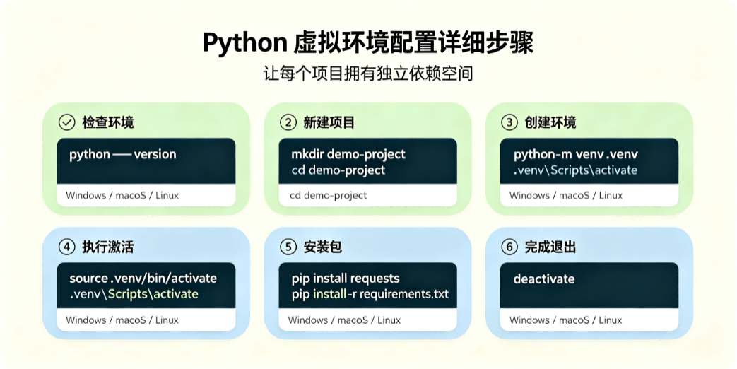 Python 虚拟环境配置详细步骤