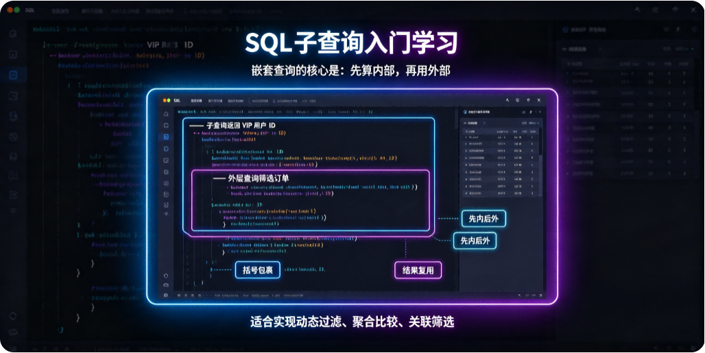 SQL 子查询入门学习